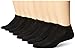 Hanes Men's 8 Pack X-Temp Arch Ventilation No Show Socks, Black/Red, 10-13/Shoe Size 6-12