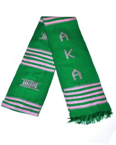 Kente Stole Alpha Kappa Alpha AKA Cloth Graduation Sash Alternate