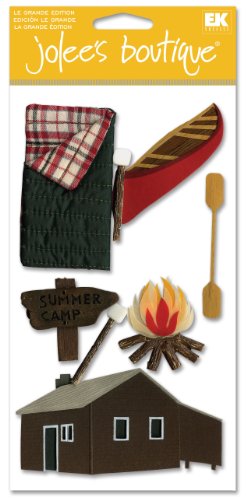 Sticko & Jolee's Boutique Le Grande Themed Ornate Stickers: Camp Cabins