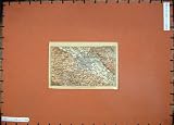 1900 Colour Map Germany Dresden Nickern Seidnitz Elbe