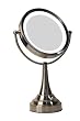 Next Generation Cordless LED Lighted Vanity 10X/1X Mirror, Satin Nickel