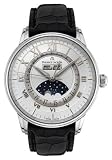 Men's Masterpiece Automatic Moonphase and Complete Calendar Black Crocodile
