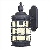Mallorca Outdoor Wall Lantern in Spanish Iron