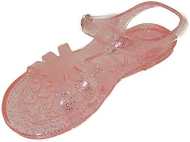Toddler Girls Glitter Jelly Sandals - Pink/9-10