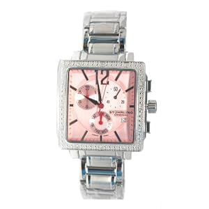 Stuhrling Original Women's Diamond Bracelet Watch in Pink