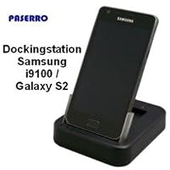 Dockingstation mit USB-Kabel & Netzteil zu Samsung Galaxy S2 / SII / GT-I9100 - Schwarz - Docking-/Sync-Station, Ladestation, Ladeschale