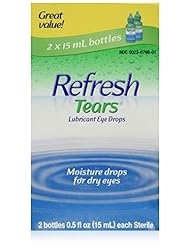 From Amazon.com. Click for details:
 Beauty: Refresh Refresh Tears Lubricant Eye Drops, 15 ml (Pack of 2) - Allergan Optical Beauty: Refresh Refresh Tears Lubricant Eye Drops, 15 ml (Pack of 2) - Allergan Optical