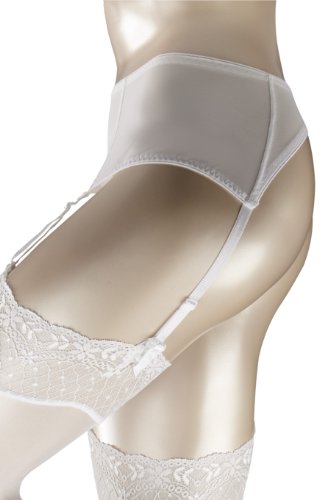 FALKE Tulle STB 41500 Damen Strapsg&uuml;rtel, Gr. 38/ 40, Wei&szlig; (white 2209) Preisvergleich