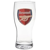OFFICIAL ARSENAL F.C. CREST PINT GLASS