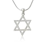 Austrain Crystal Charm Star of David Pendant Necklace