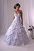 Brautkleid ohne Schleppe, mit Stola, ivory