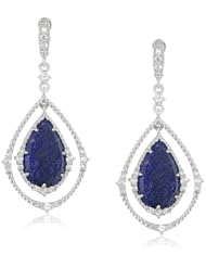 Judith Ripka "Sophia" Pear Blue Drop Earrings