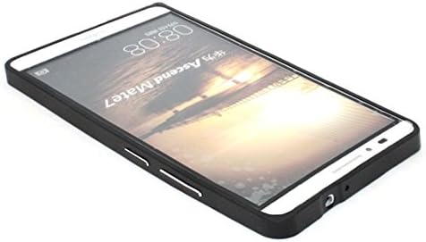 Walsontop® Ultra-thin Hippocampal Buckle Aluminum Metal Bumper Frame Case Cover for Huawei Ascend Mate 7 (Black)