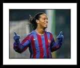 Ronaldinho FC Barcelona - Smiling Thumbs Up - Framed 8x10 Photograph