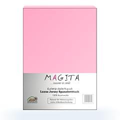 Jersey Spannbettlaken Spannbetttuch Rosa 140x200 - 160x200