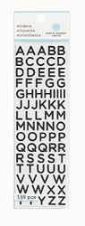 Martha Stewart Crafts Small Glitter Alphabet, Black