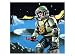 Spaceman Testing the Atmosphere Art Giclee Poster Print by English School, 24x18