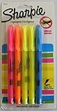 Sharpie Accent Pocket Style Highlighters, Chisel Tip, Assorted, 5/Pack