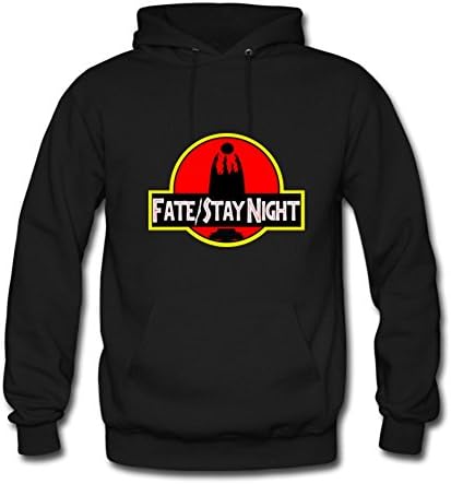 Fate Stay Night Logo Custom Men's Hoody Sweatshirt Hoodie Sweater Black X-Large