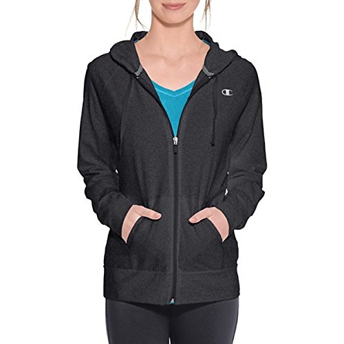 チャンピオン アウター パーカ＆スウェット Champion Women's Jersey Full Zip Hoodie Granite He [並行輸入品]
