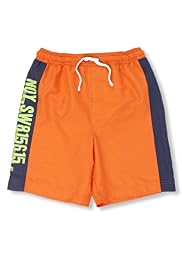 Contrast Drawstring Panelled Swim Shorts