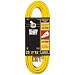 Yellow Jacket 2886 14/3 Heavy-Duty 15-Amp SJTW Contractor Extension Cord with Lighted End, 25-Feet