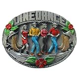 Line Dance Belt Buckle by Bergamot
