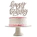 Rose Gold Glittery Happy Birthday Cake Topper- Birthday Party Decorations,Birthday Cake Decor,1st Birthday Party Decor