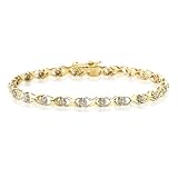 10K Yellow Gold 1/4 ct. Diamond Tennis Bracelet