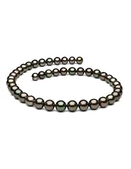 Tahitian Pearl Necklace: 8.1-10.7mm AA/AA+