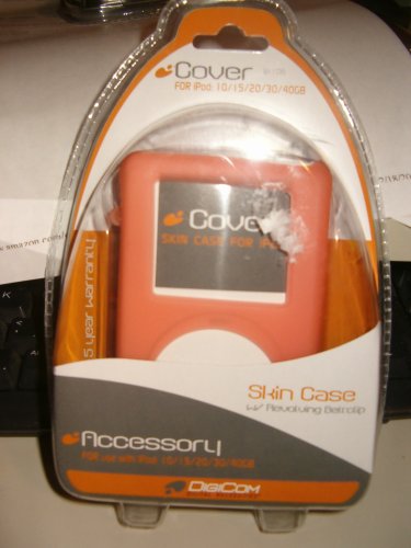 DigiCom Beige Skin Case for iPod, with Revolving Belt-clip