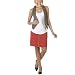 Richard Chai For Target��� Pieced Striped Tank and Windowpane Miniskirt Look