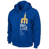 Seattle Mariners Royal Cooperstown Fieldside Full-Zip Hooded Sweatshirt