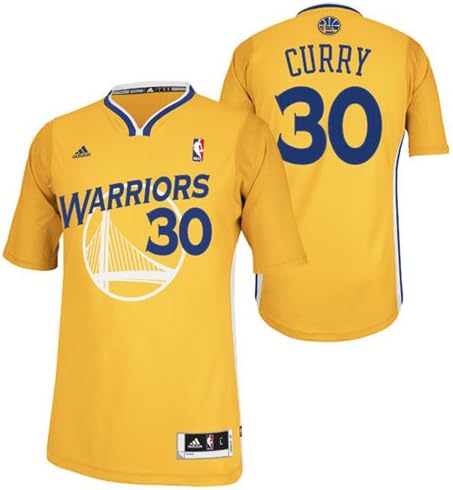 Golden State Warriors #30 Stephen Curry Alternate Yellow Jersey (S)