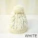 deuse ラビットファー混合で編まれた、ほっこりニット帽 ホワイト ckni0327-wh deuse ラビットファー混合で編まれた、ほっこりニット帽 ホワイト ckni0327-wh