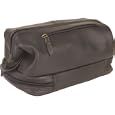 Royce Leather Toiletry Bag w/Zippered Bottom Compartment