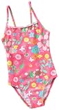 Playshoes Mädchen Sweatshirt, geblümt UV-Schutz 50+ Badeanzug Flora pink mit bunten Blumen 461013, Gr. 140, Pink(900 original)