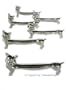 Art Deco Set 6 Silver Cat Kitten Knife Rest Rests
