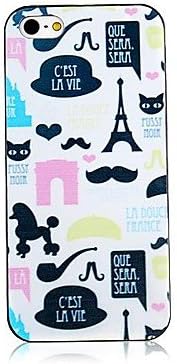 AST @Hat Tower and Beard Pattern Black Frame Back Case for iPhone 5/5S