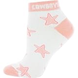 Dallas Cowboys Pink Team Logo Ladies Low Cut Socks