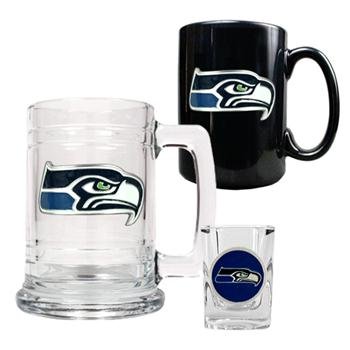 Seattle Seahawks NFL Beer Tankard & Shot Glass