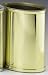 Kitchen & Housewares : Kraftware 76074 Mylar Polished Brass Waste Basket
