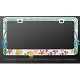 Buy License Plate Frame - Metal Bling - Fish in the Sea - Blue Crystals