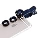 Phone Lens Apexel 3 in 1 Camera Lens Kit 180 Degree Fisheye + 0.65x Wide Angle Lens + 10x Macro Lens for Iphone 6/6s 6 Plus/6s Plus 5/5s Samsung Galaxy S6 S5 S4 Note 5 4 3 Phones Tablets Black
