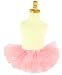 Made in USA Organza Ballerina Tutu Skirt with Flowers 18M-6X, White or Pink