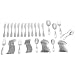 Oneida Stafford 65-Piece Flatware Set with Caddy, Service for 12