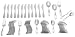 Oneida Stafford 65-Piece Flatware Set with Caddy, Service for 12