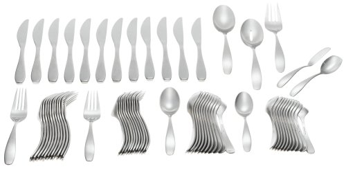Oneida Stafford 65-Piece Flatware Set with Caddy, Service for 12