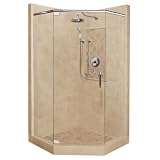 American Bath Factory Custom Shower Kit - 36 x 36, Neo Angle Threshold