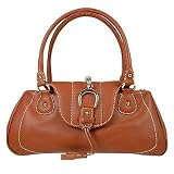 Buti Horsebit Flap Dark Tan Italian Leather Flap Bag